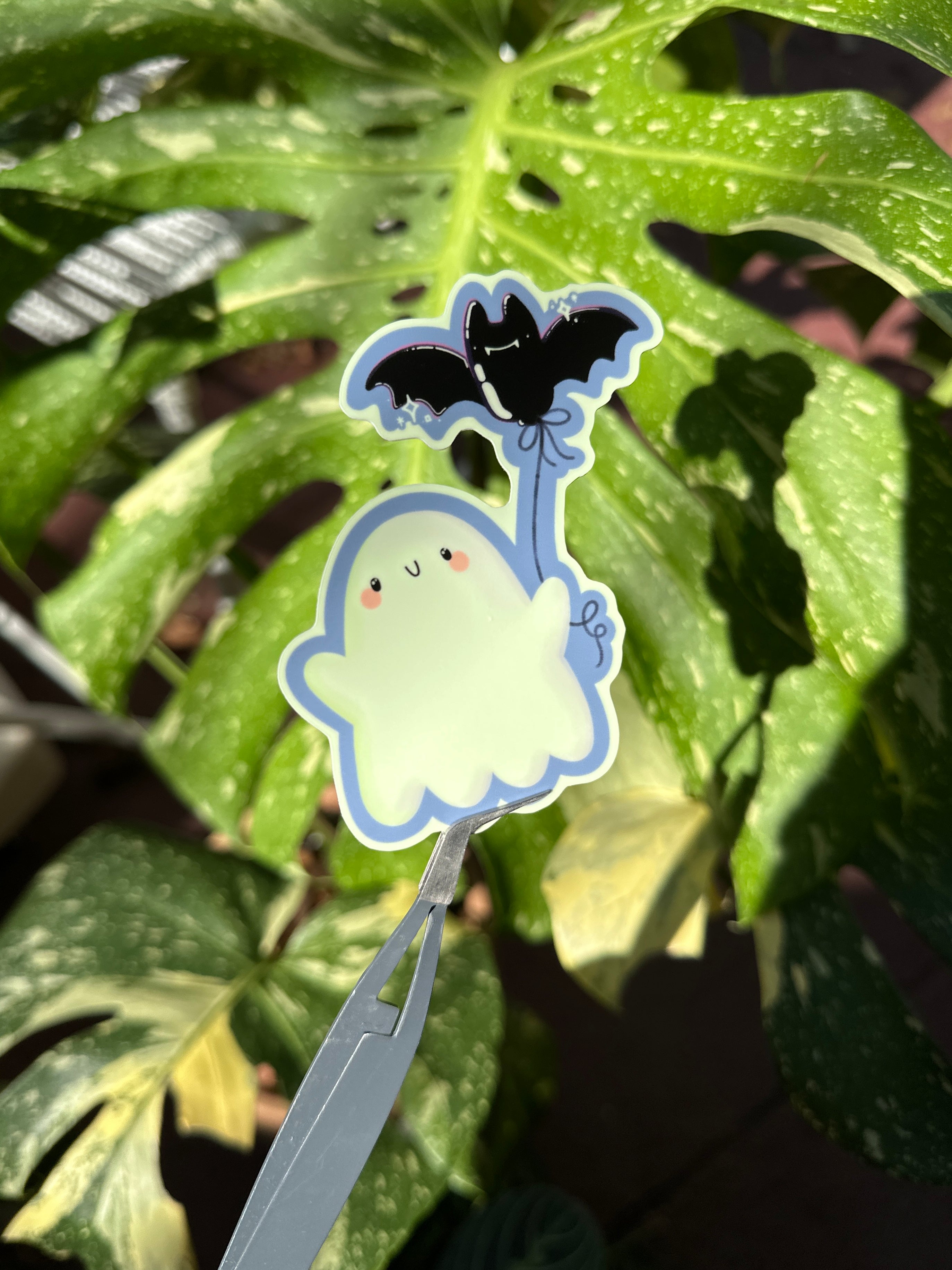 Glow-in-the-Dark Ghostie & Bat Sticker
