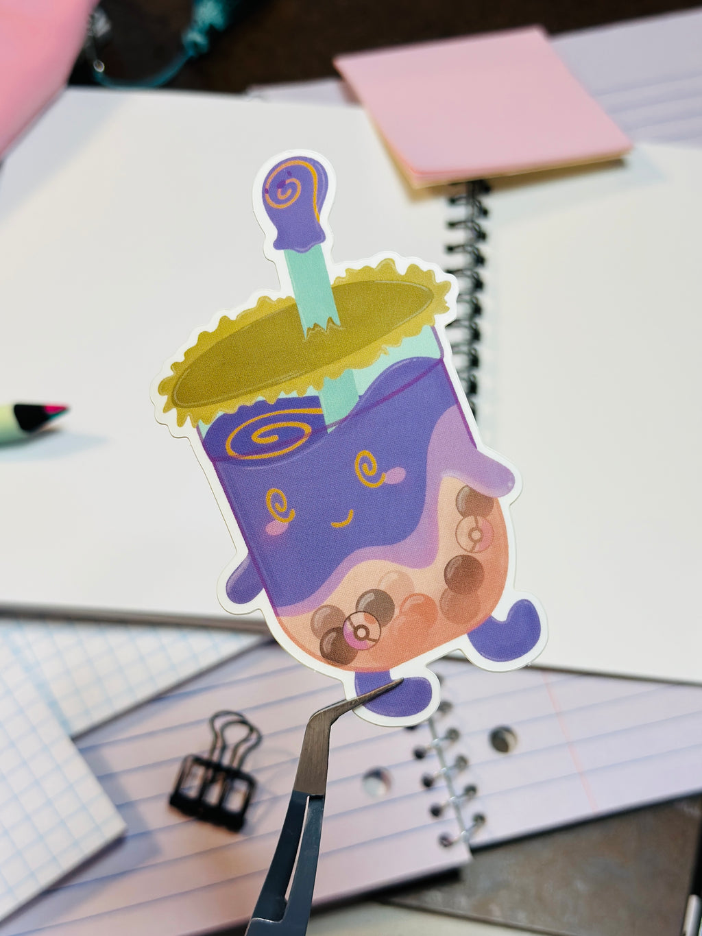 Sinister Boba Tea Sticker