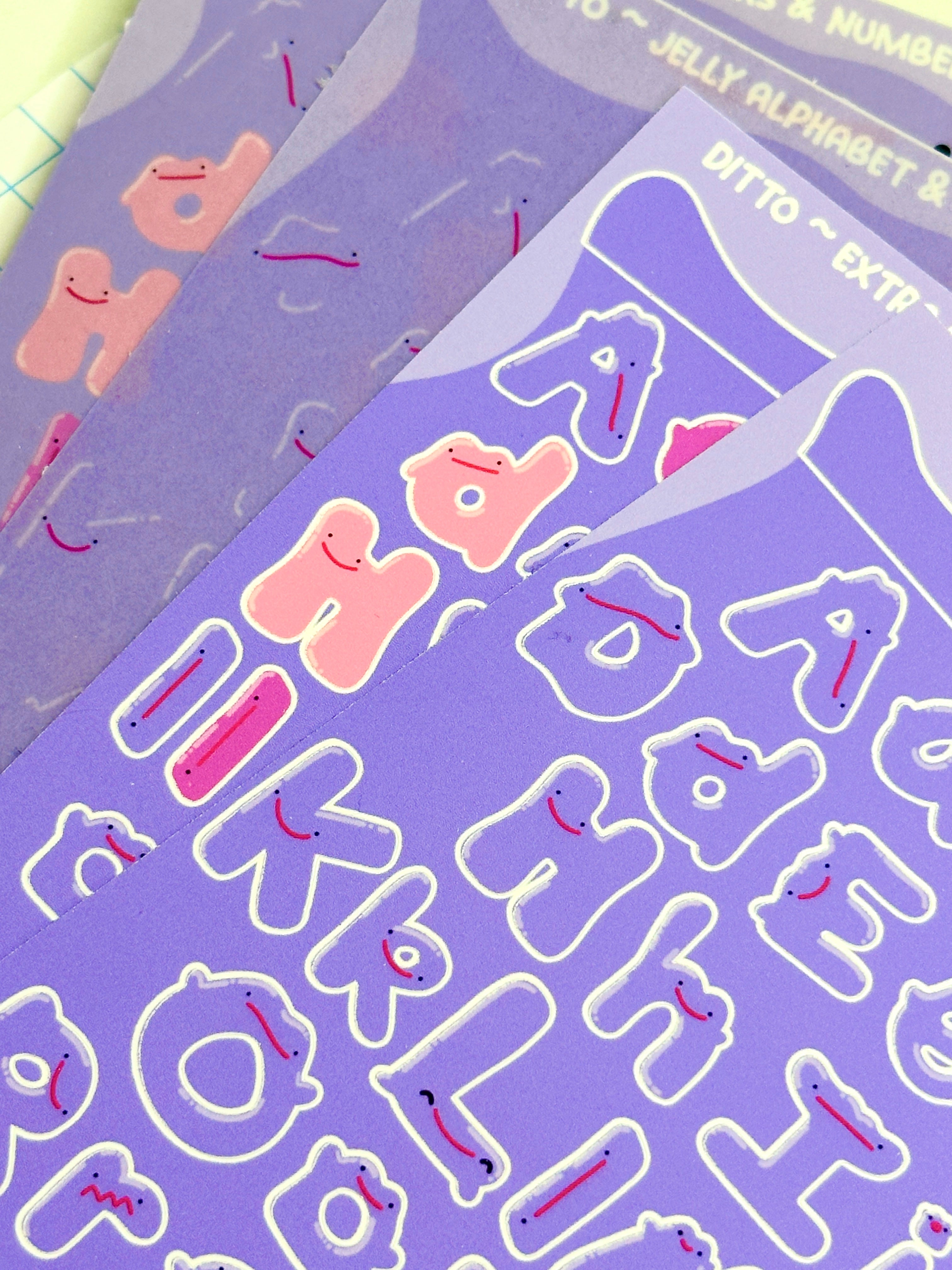 Ditto ~ Extra Letters & Numbers Sticker Sheet