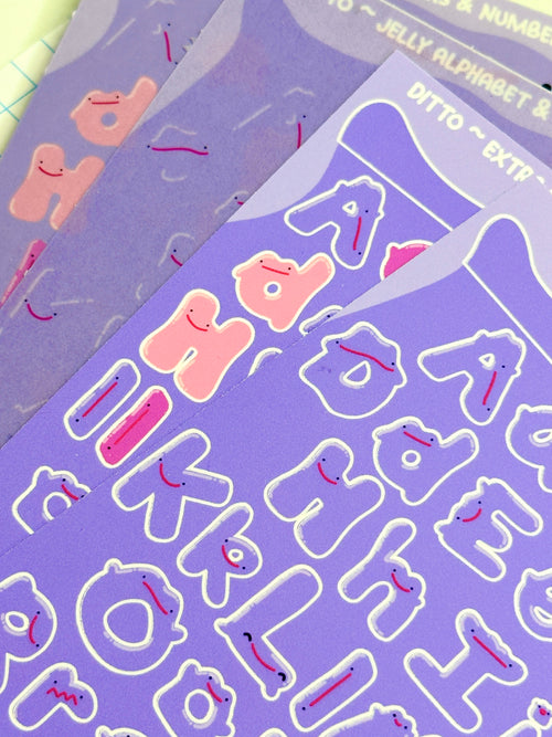 Ditto ~ Alphabet & Numbers Sticker Sheet