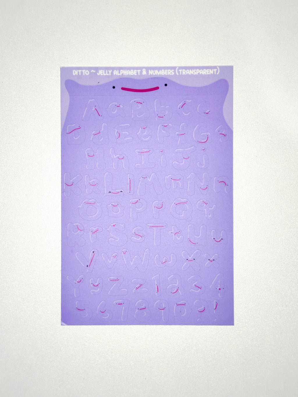 Ditto ~ Alphabet & Numbers Sticker Sheet