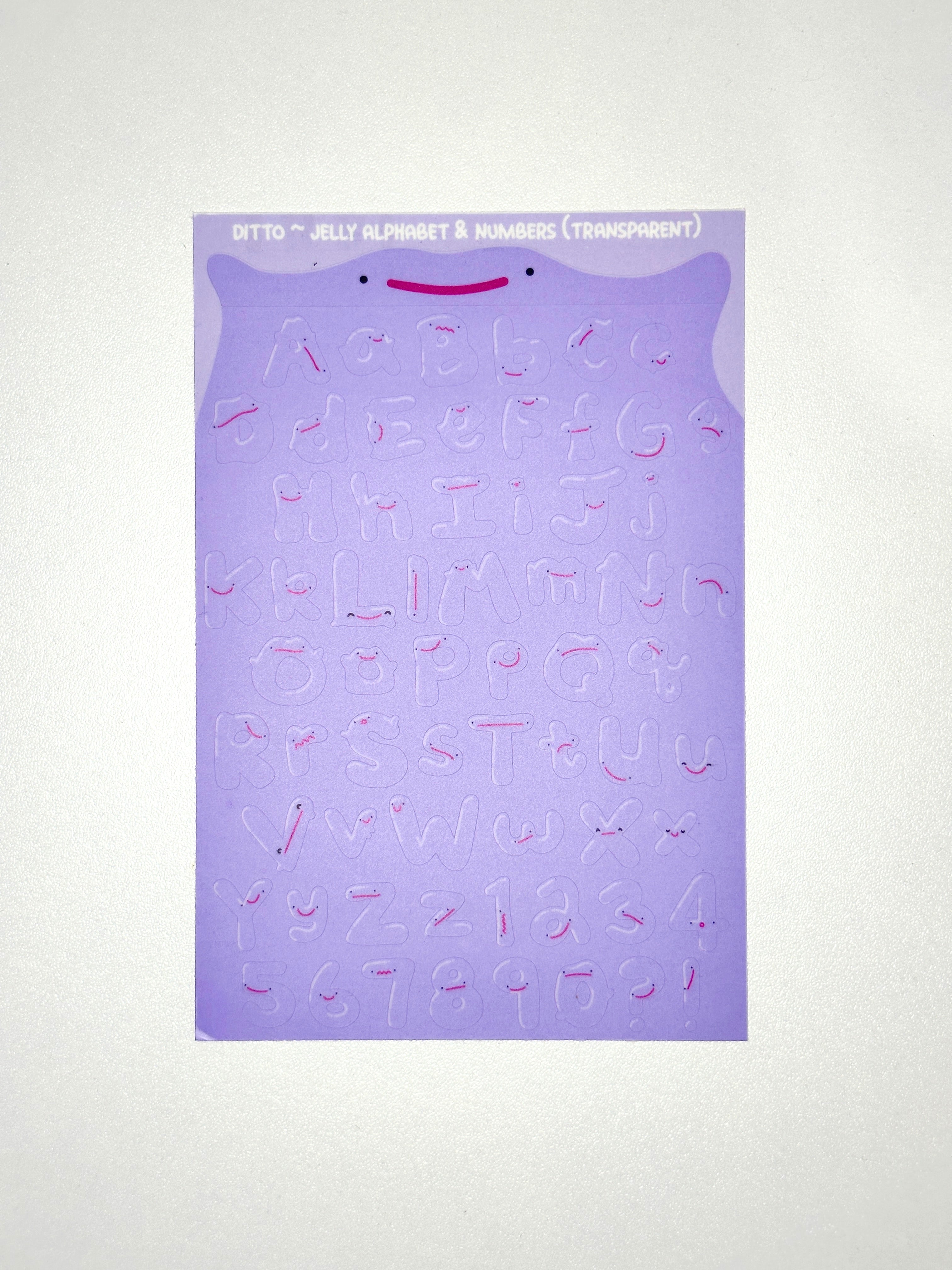 Ditto ~ Alphabet & Numbers Sticker Sheet