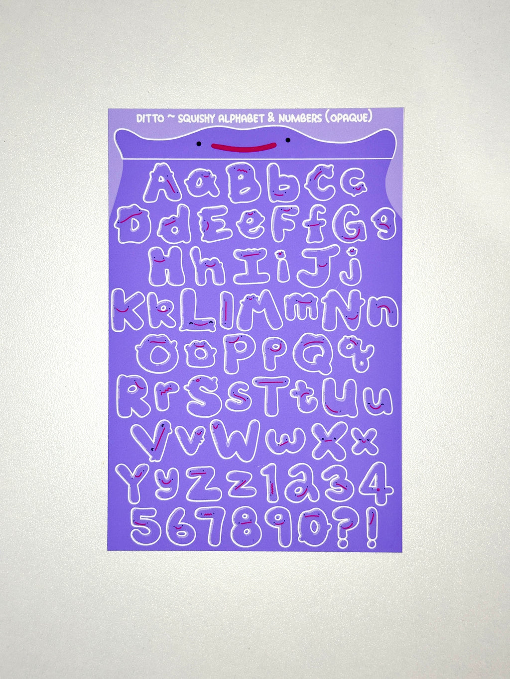 Ditto ~ Alphabet & Numbers Sticker Sheet