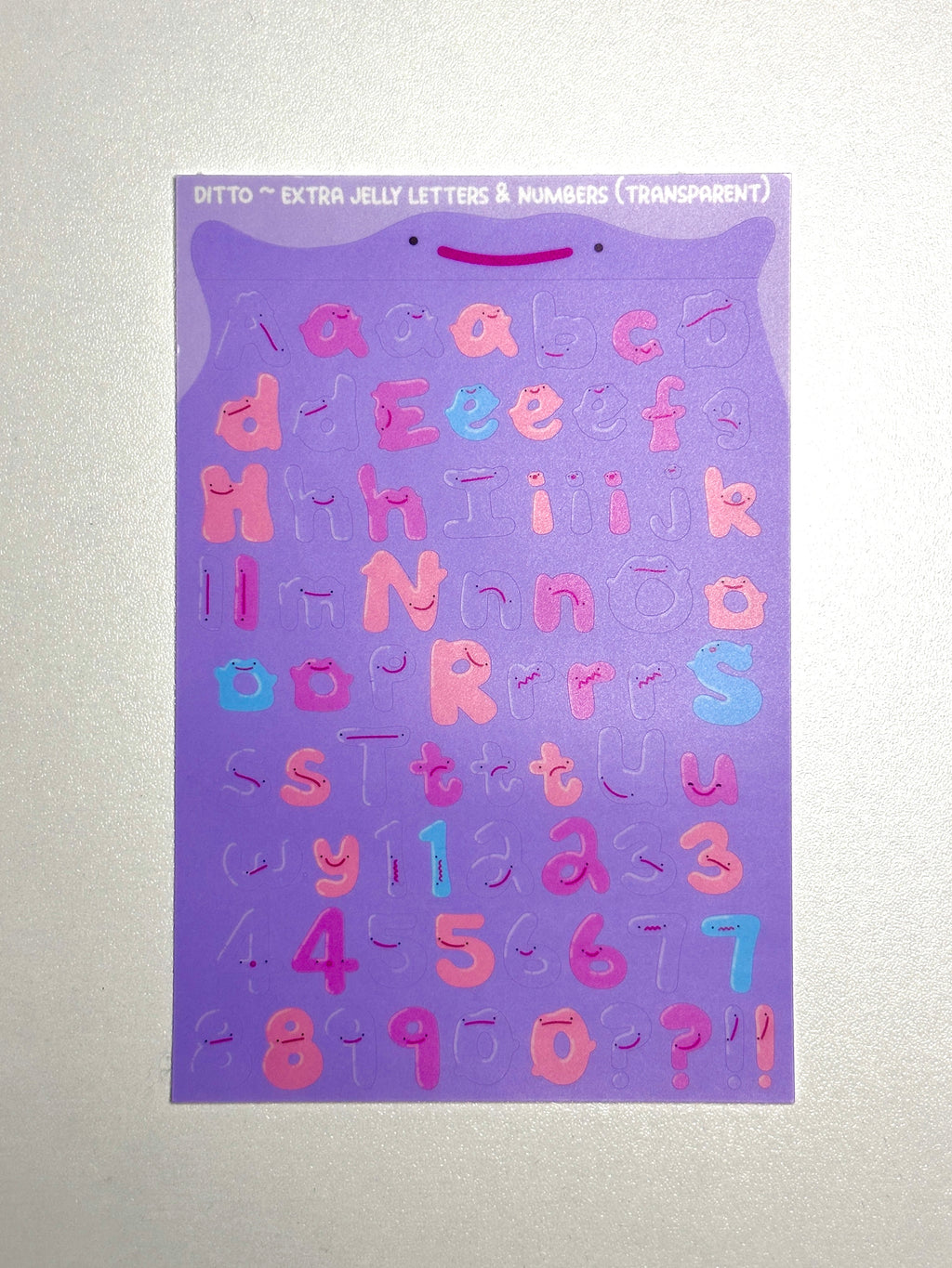 Ditto ~ Extra Letters & Numbers Sticker Sheet
