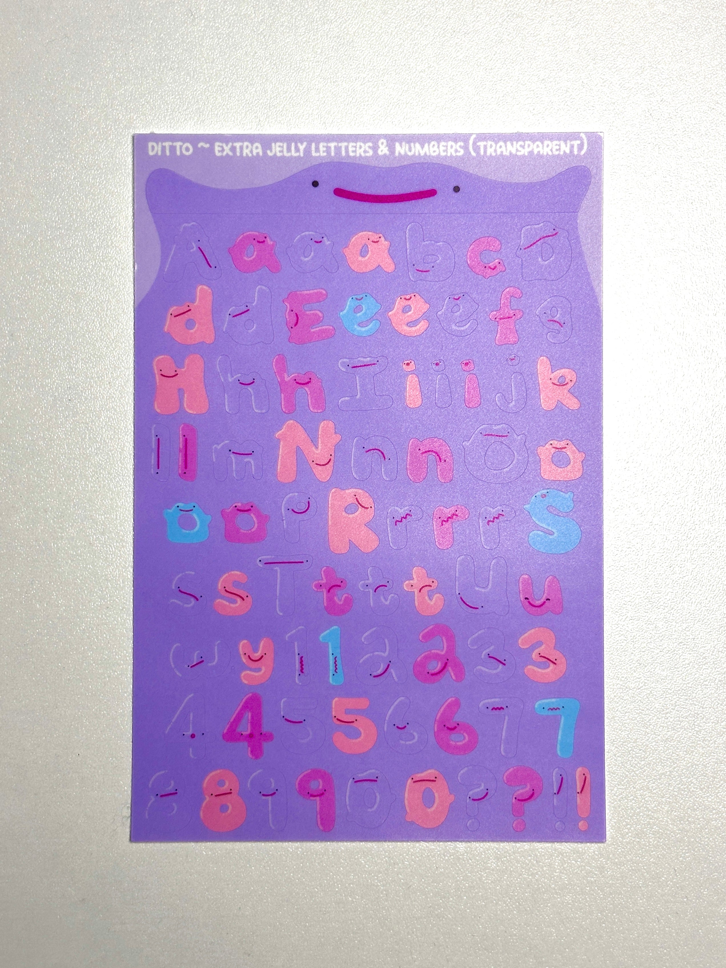 Ditto ~ Extra Letters & Numbers Sticker Sheet