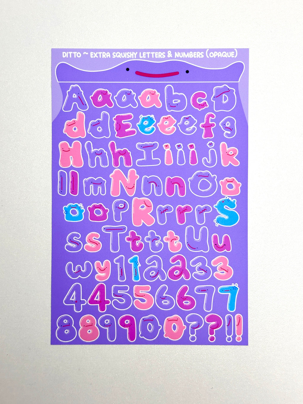 Ditto ~ Extra Letters & Numbers Sticker Sheet