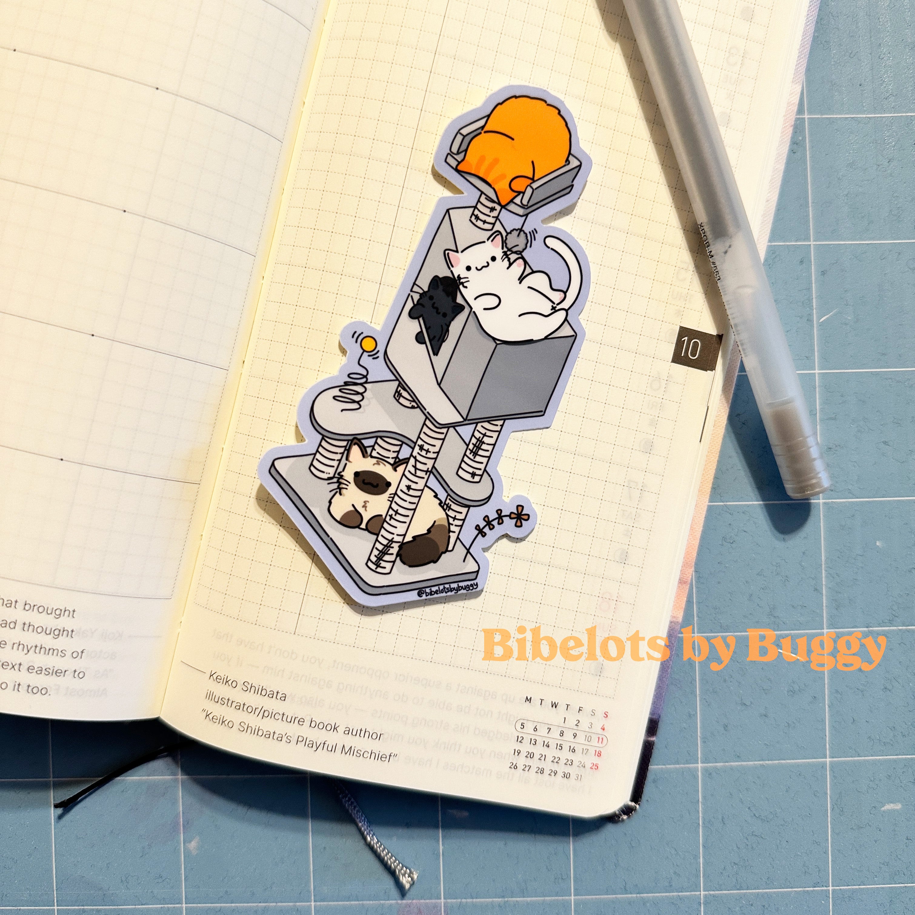 Playful Kitties Cat Tower Sticker