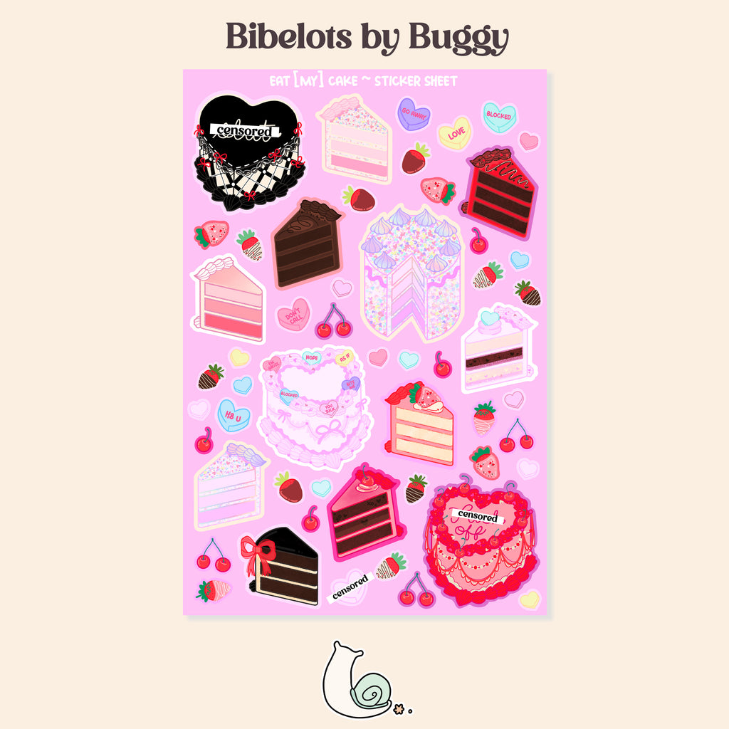 Eat [My] Cake Sticker Sheet